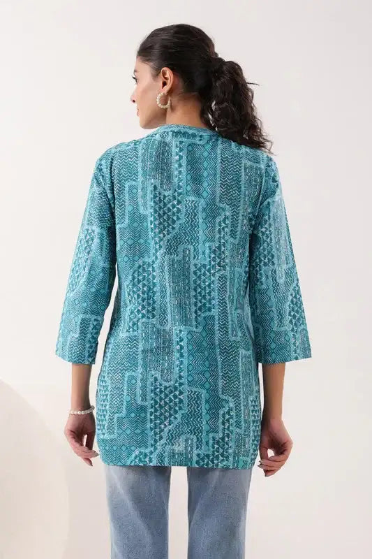 Everyday Ethnic Ensemble Turquoise CottonTop