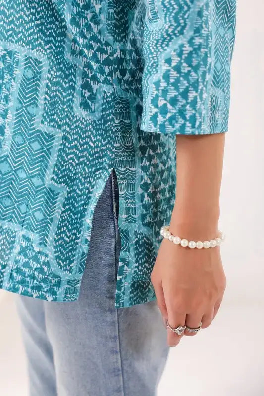 Everyday Ethnic Ensemble Turquoise CottonTop