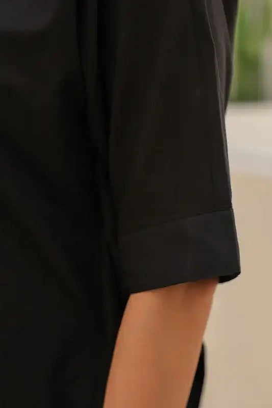 Blushing Black Tulip Cotton Co-ord Set