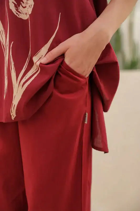 Blushing Tulip Cotton Co-ord Set