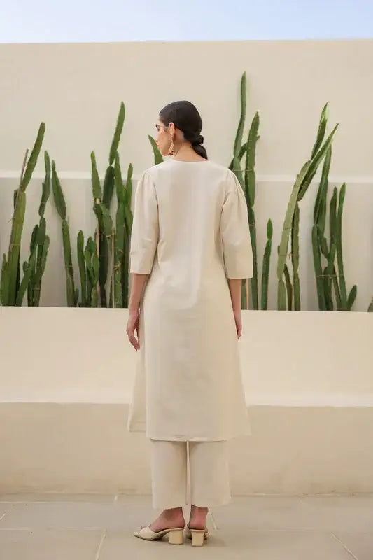 Floral Moss Olive Cotton Flex Co-ord Set