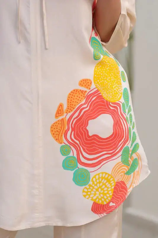 Citrus Glow Russian Silk Co-ord Set
