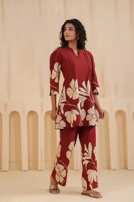 Rustic Flora Cotton Co-ord Set