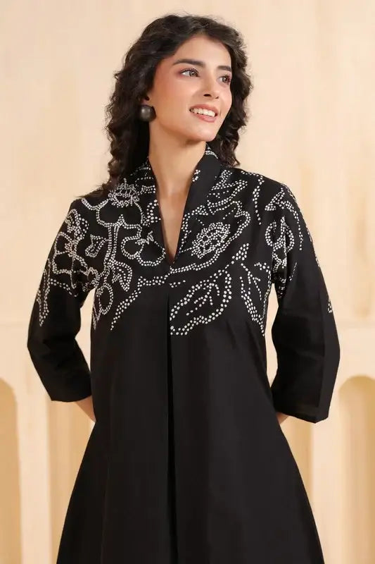 Noir Cotton Flora Co-ord Set