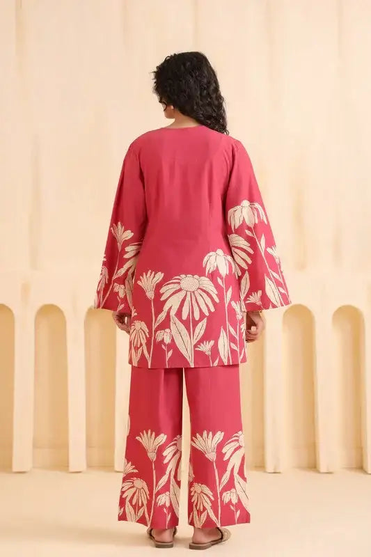 Crimson Royale Cotton Co-ord Set