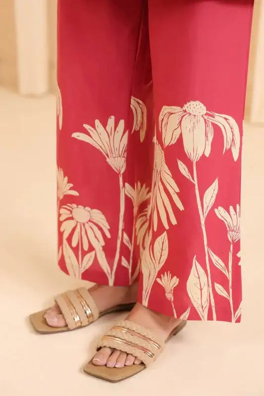 Crimson Royale Cotton Co-ord Set