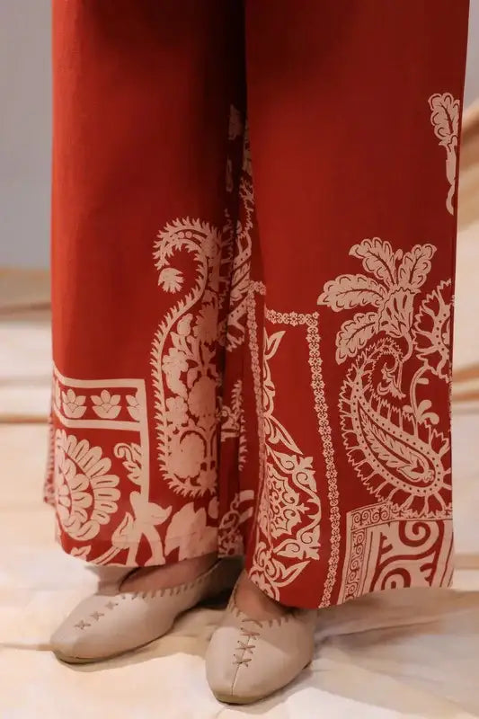 Rust Paisley Cotton Co-ord Set