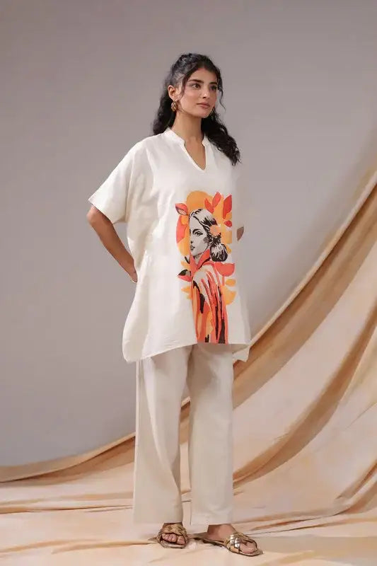 Sunset Muse Tunic Cotton Flex Co-ord set