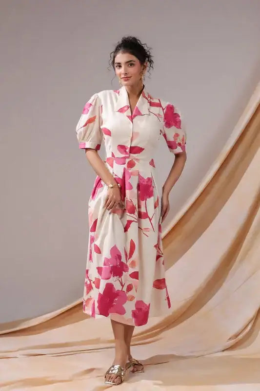 Rosewood Garden Cotton Flex Dress