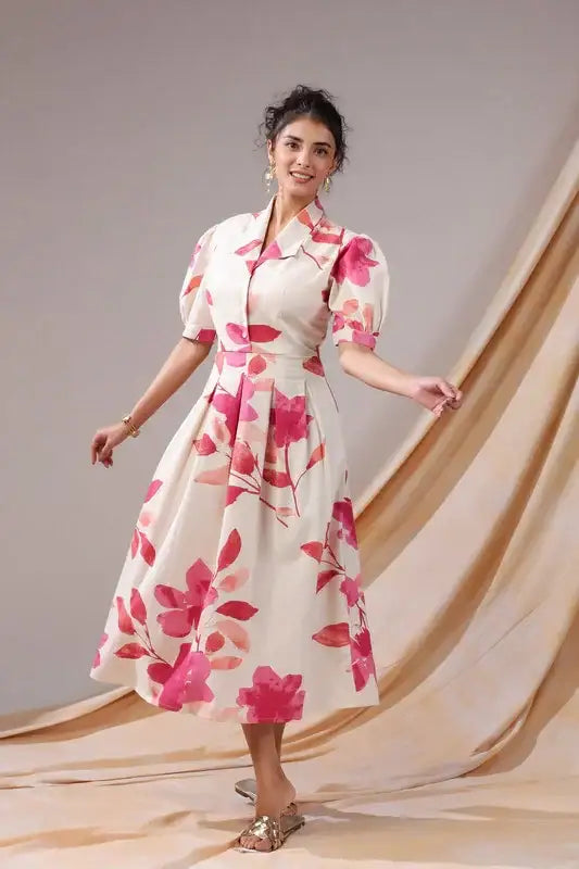 Rosewood Garden Cotton Flex Dress