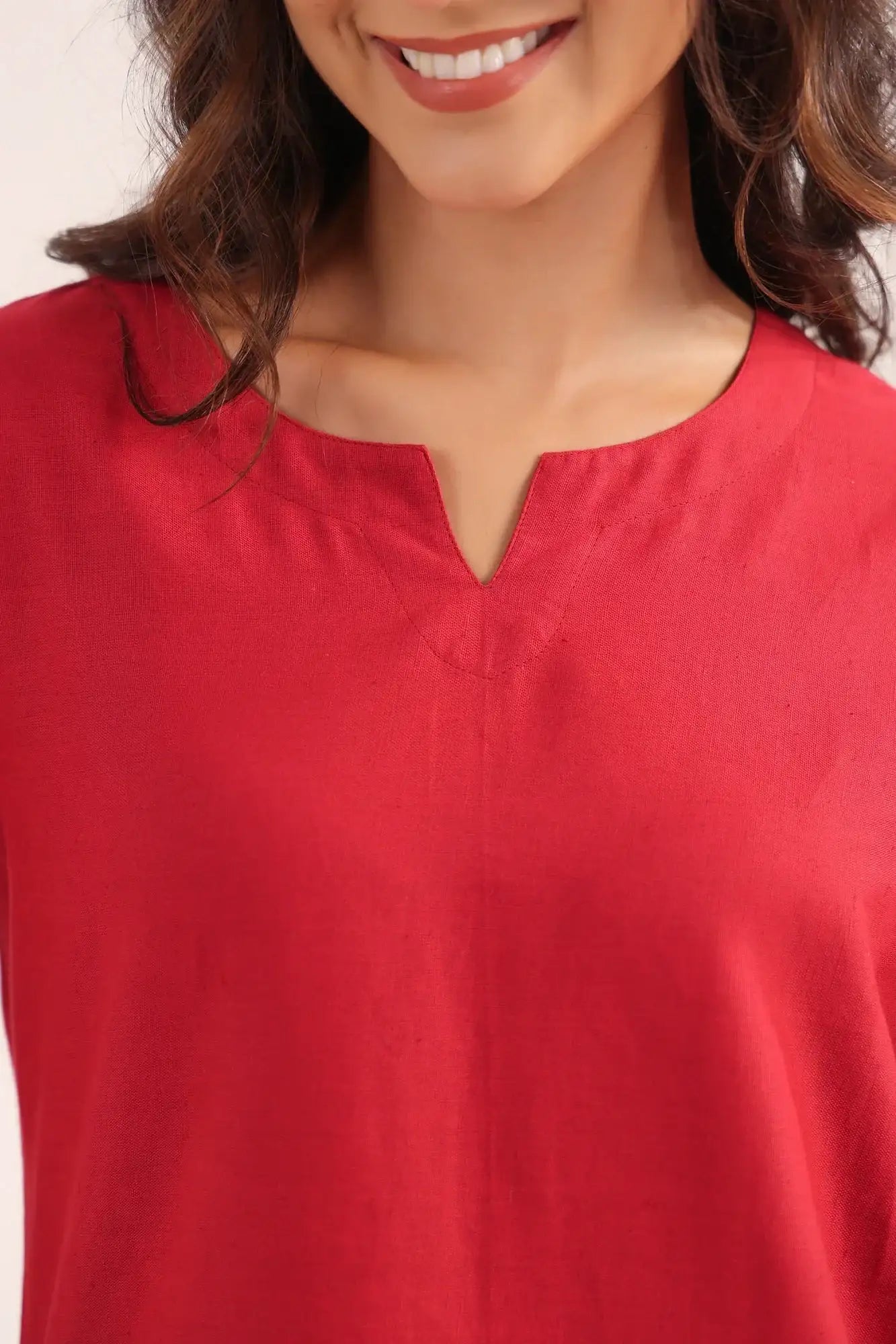 Ruby Bloom Cotton Flex Embroidered Co-ord Set