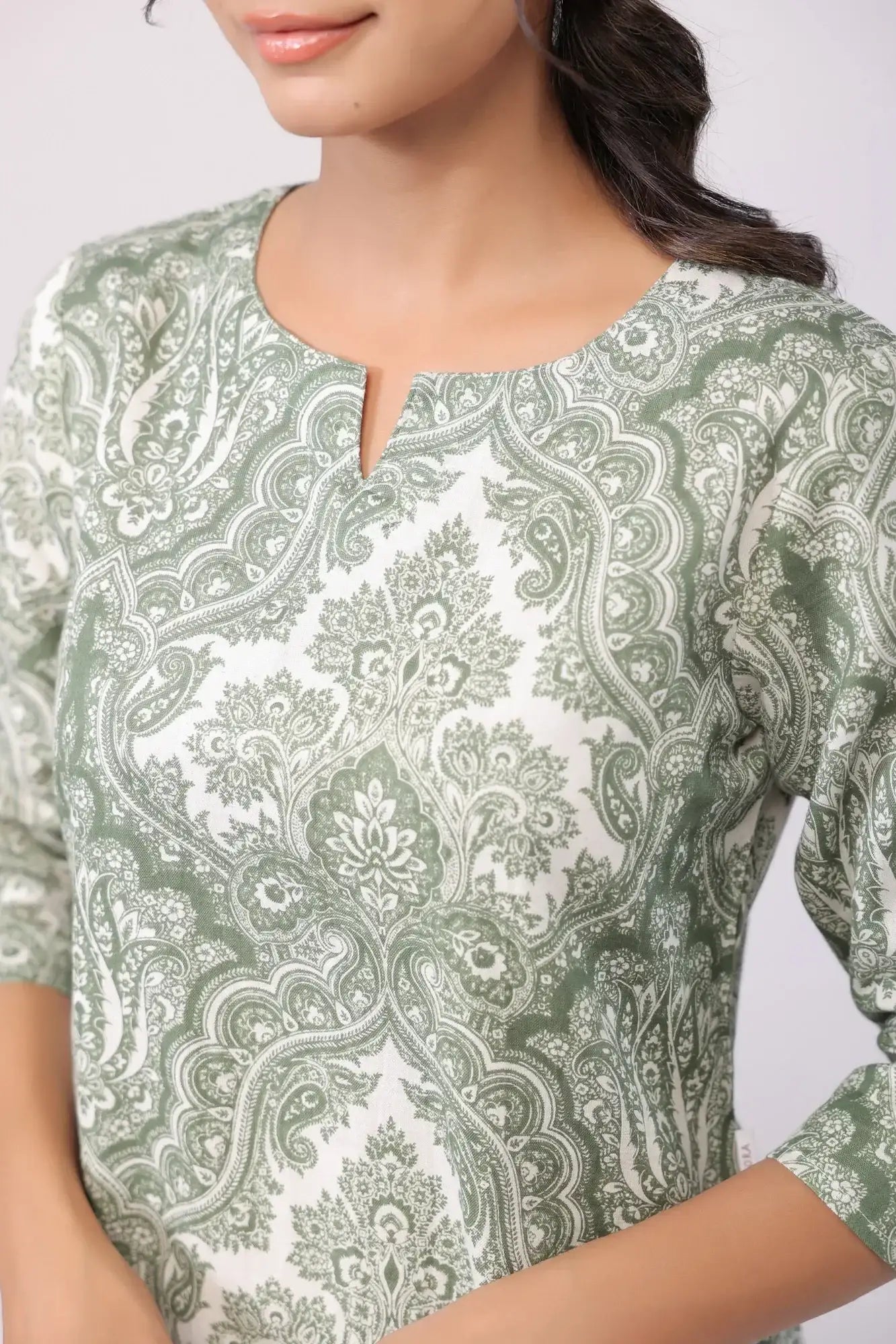 Cultural Tapestry Multicoloured Cotton Flex Palazzo Loungewear Set