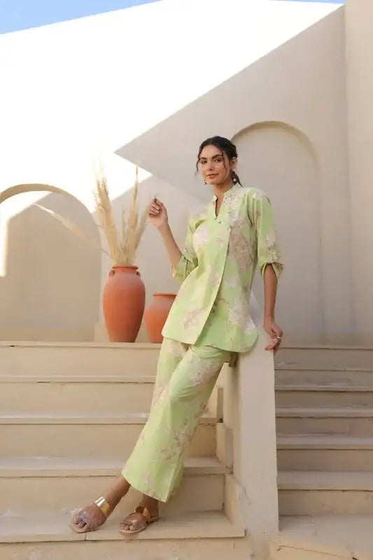Green Meadow Cotton Co-ord Set