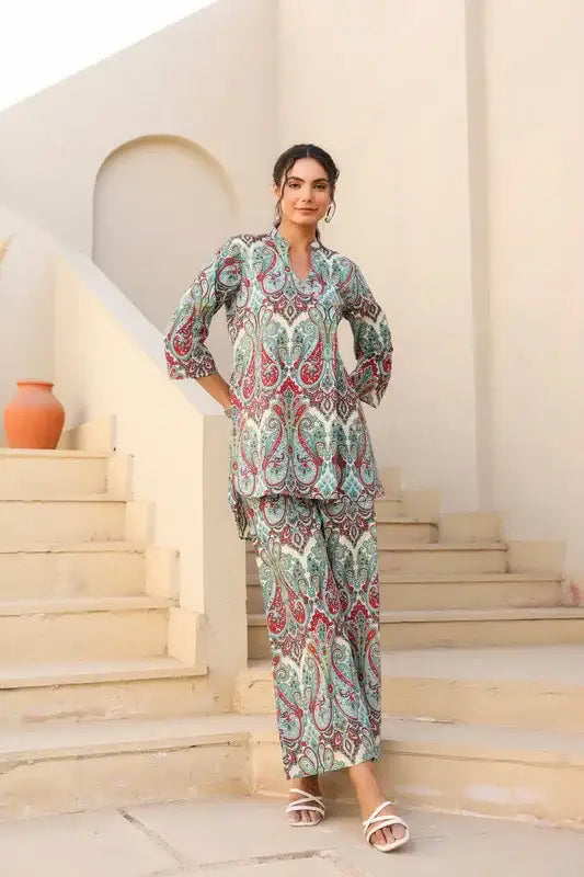 Ornate Paisley Cotton Co-ord Set