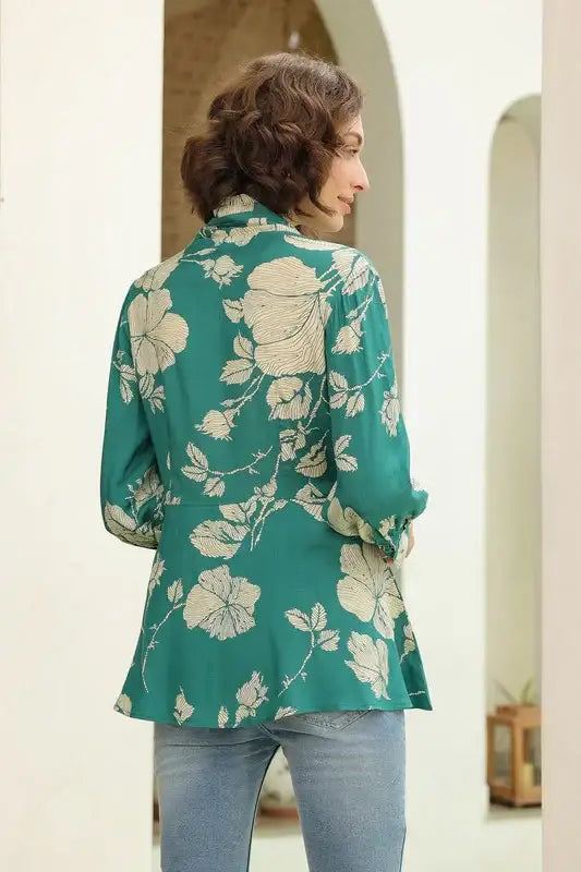 Sassy Sage Russian Silk Top