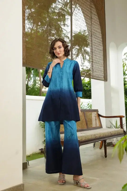 Ocean Ombre Cotton Co-ord Set