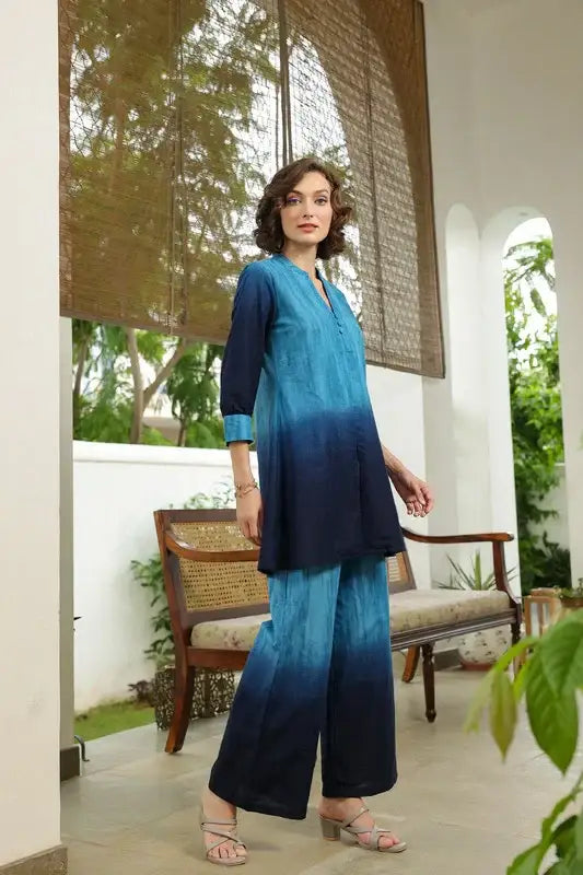 Ocean Ombre Cotton Co-ord Set