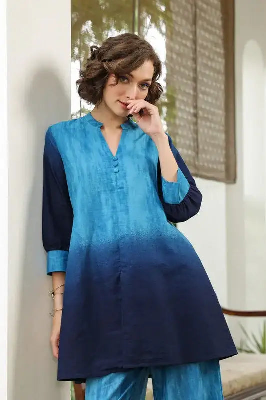 Ocean Ombre Cotton Co-ord Set