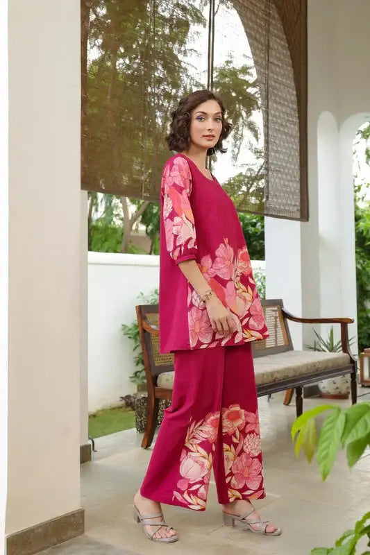 Sweet Petal Serenade Cotton Co-ord Set