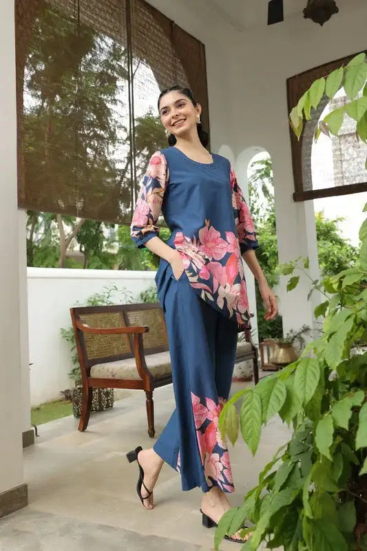 Nautical Rose Cotton Co-ord Set