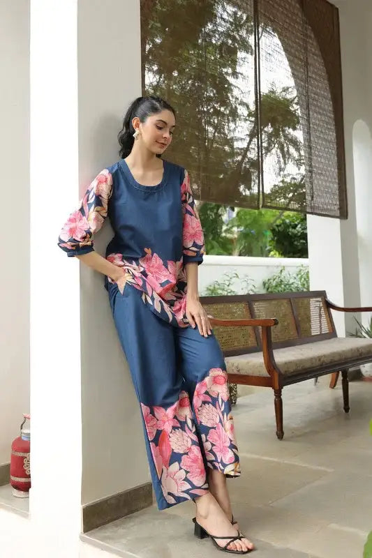 Nautical Rose Cotton Co-ord Set