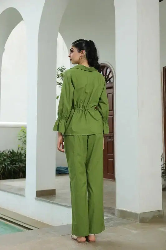 Chic Moss Cotton Co-ord Set