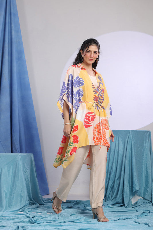 Multicolour Printed Resort Wear Co-Ord Set