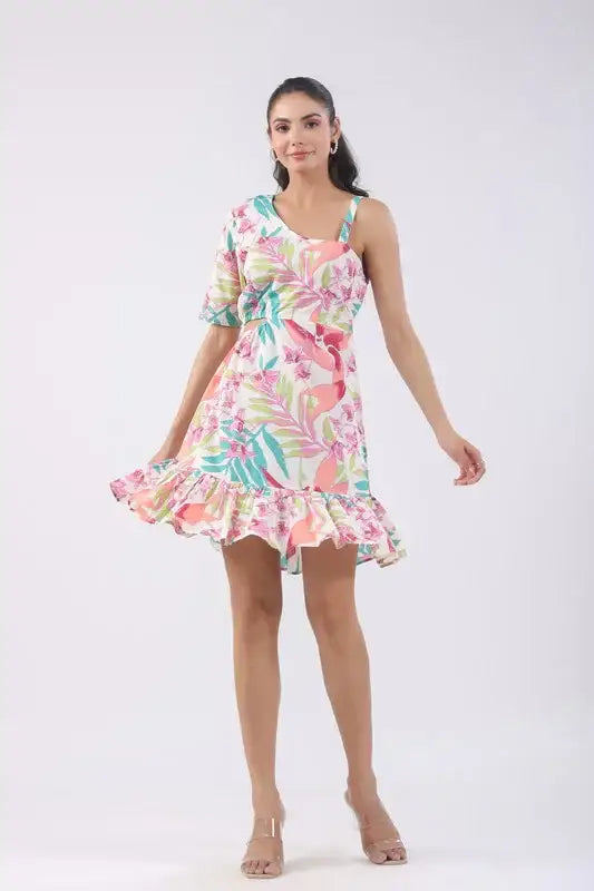 Lushia Floral Cotton Dress