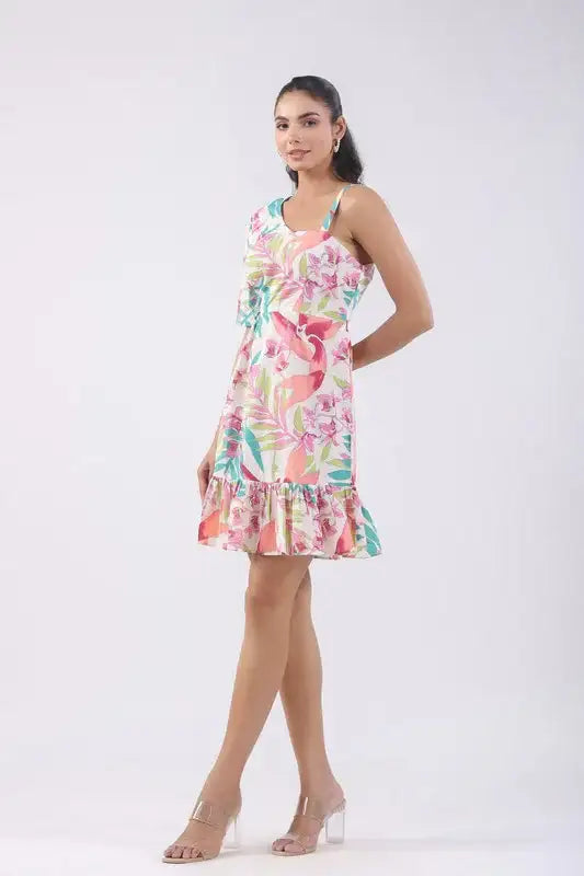 Lushia Floral Cotton Dress