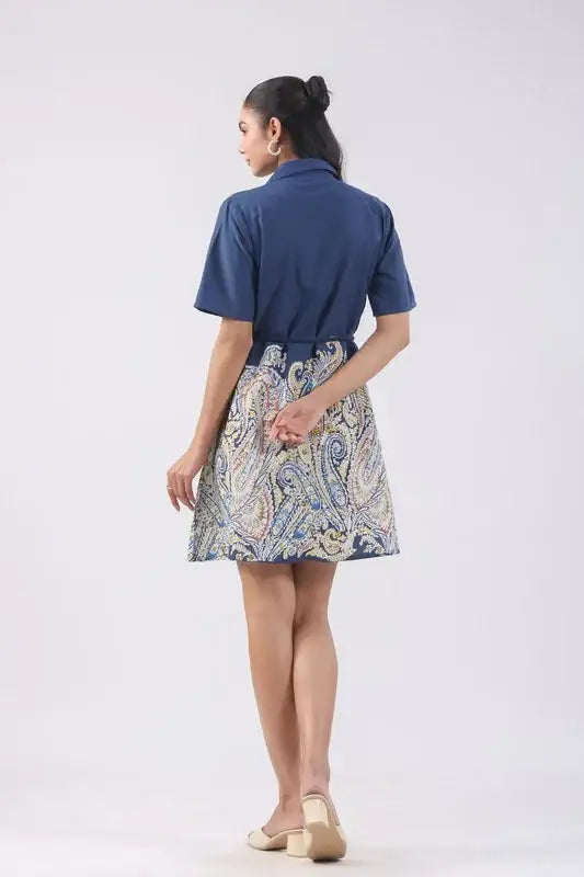 Moonstone Blue Cotton Dress