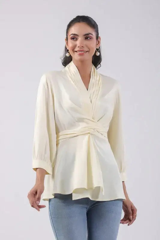 Pearl Mist Russian Silk Top