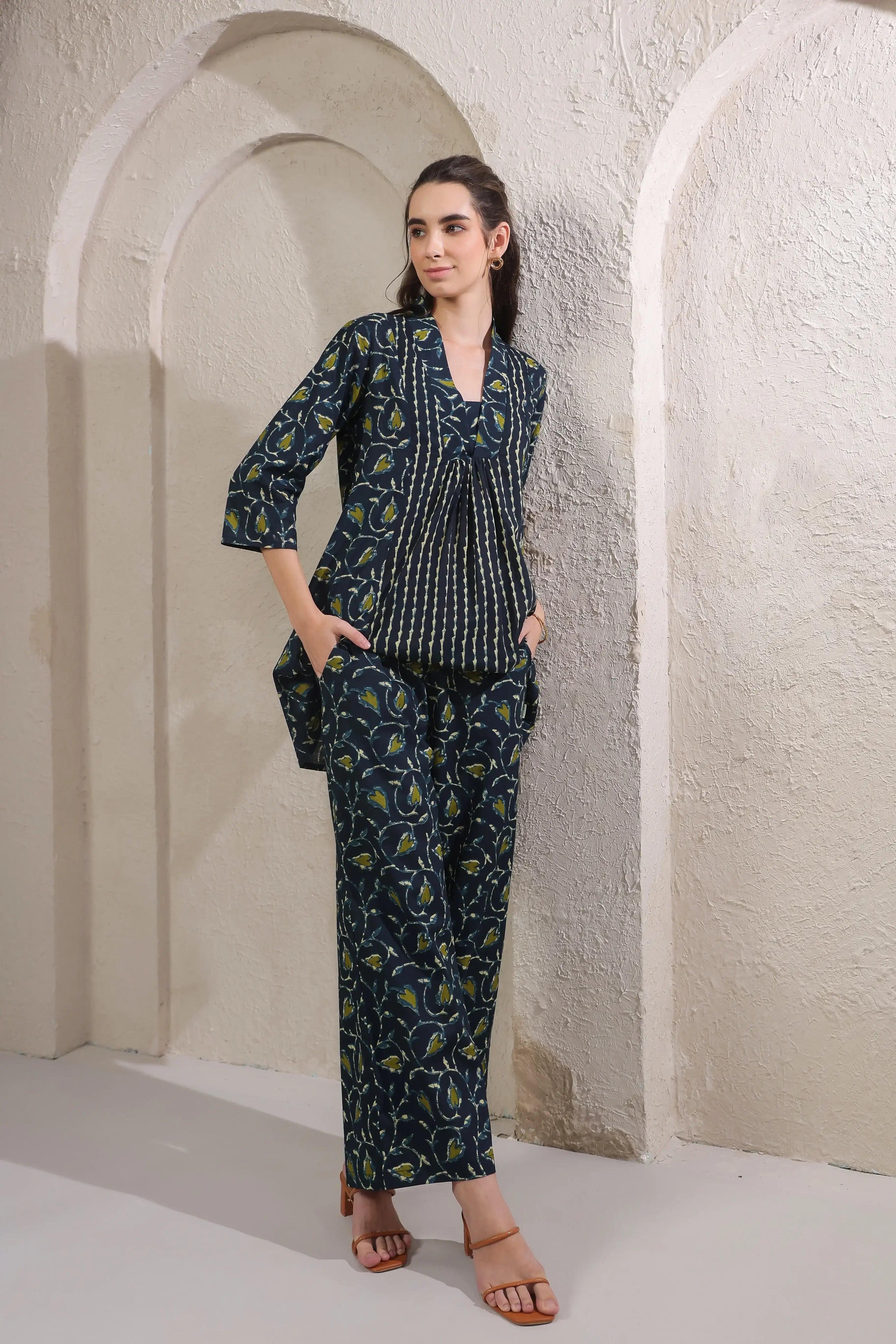 Tropical Dusk Cotton Co-ord Set