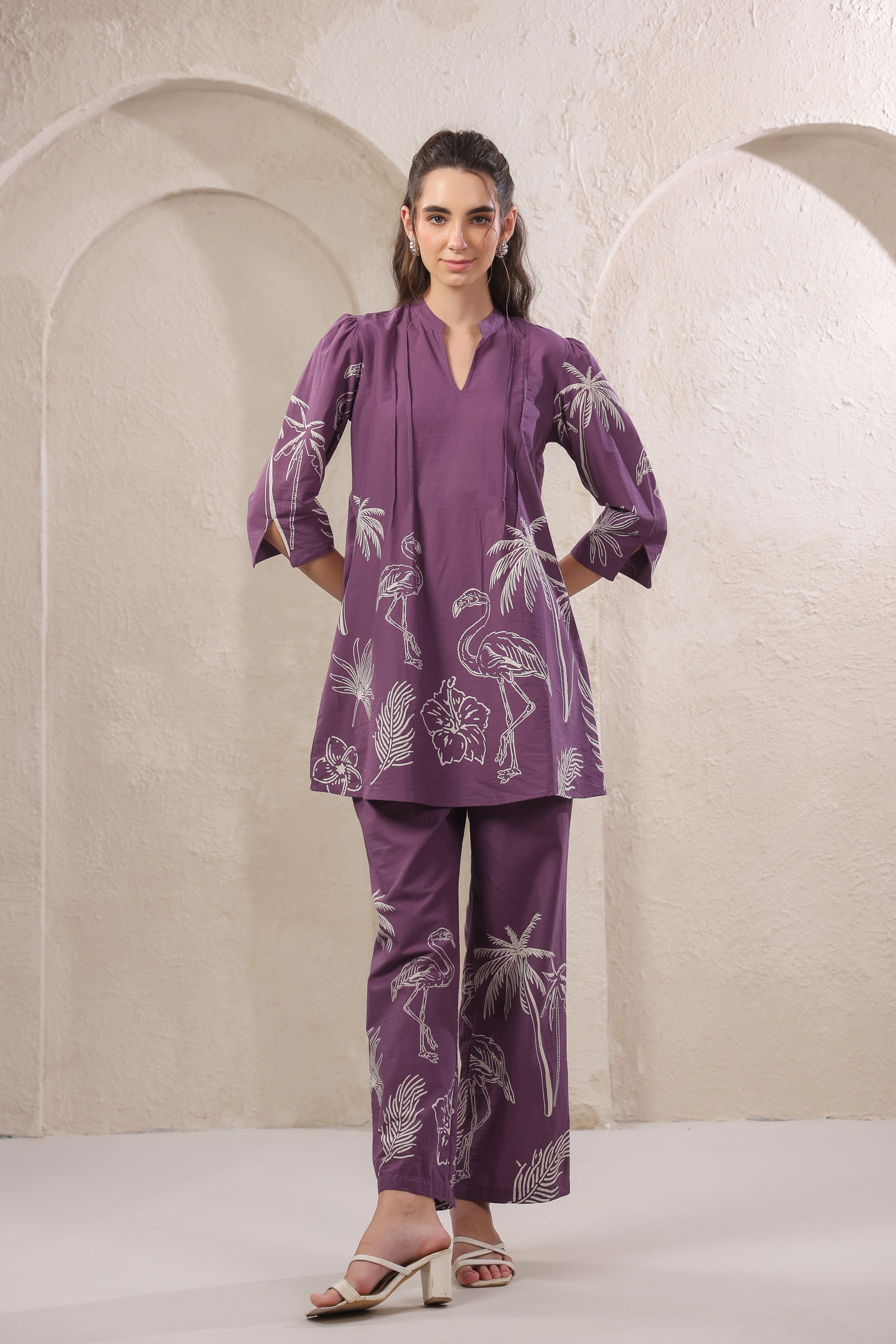 Wild Mauve Cotton Co-ord Set
