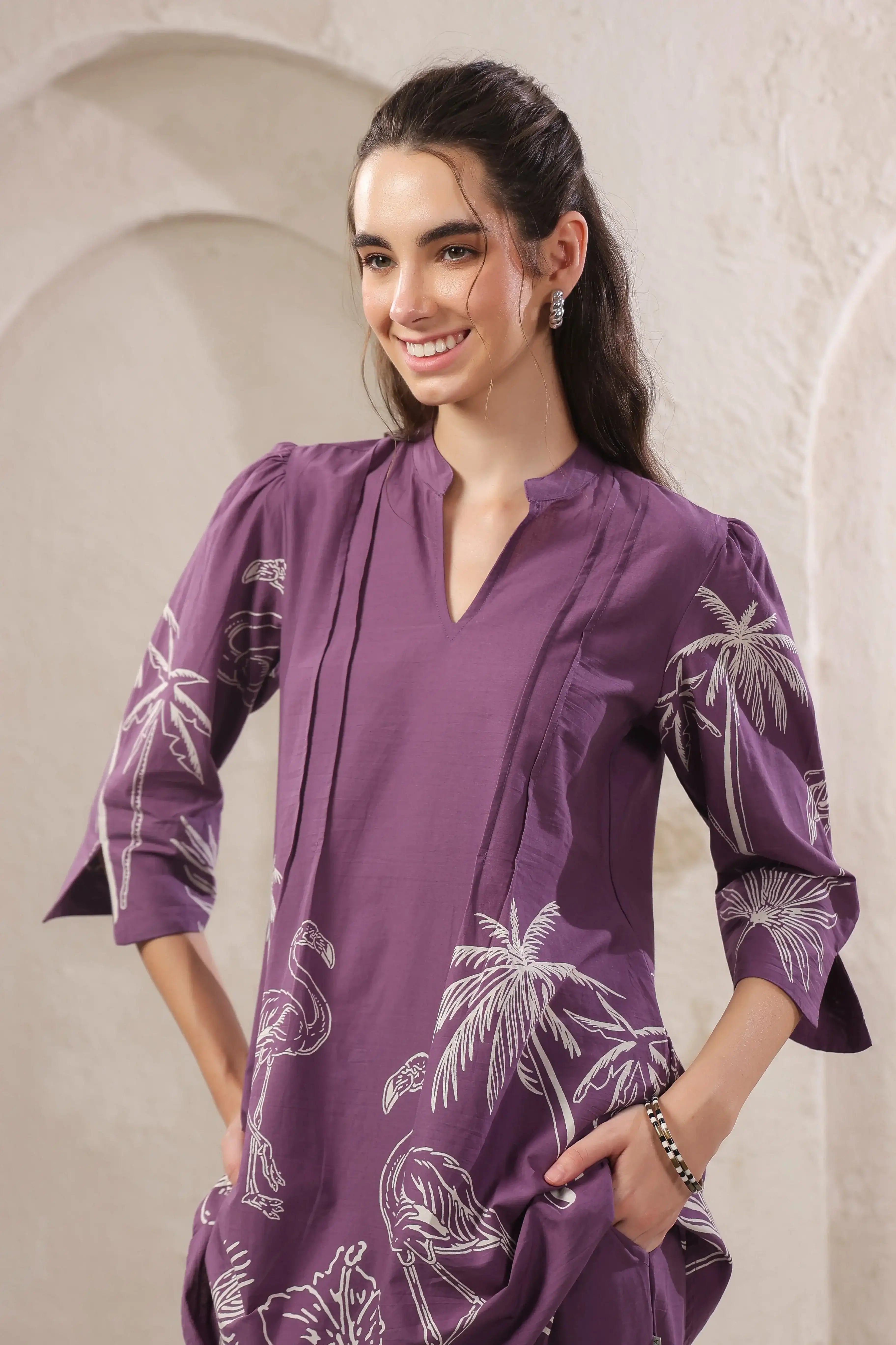 Wild Mauve Cotton Co-ord Set