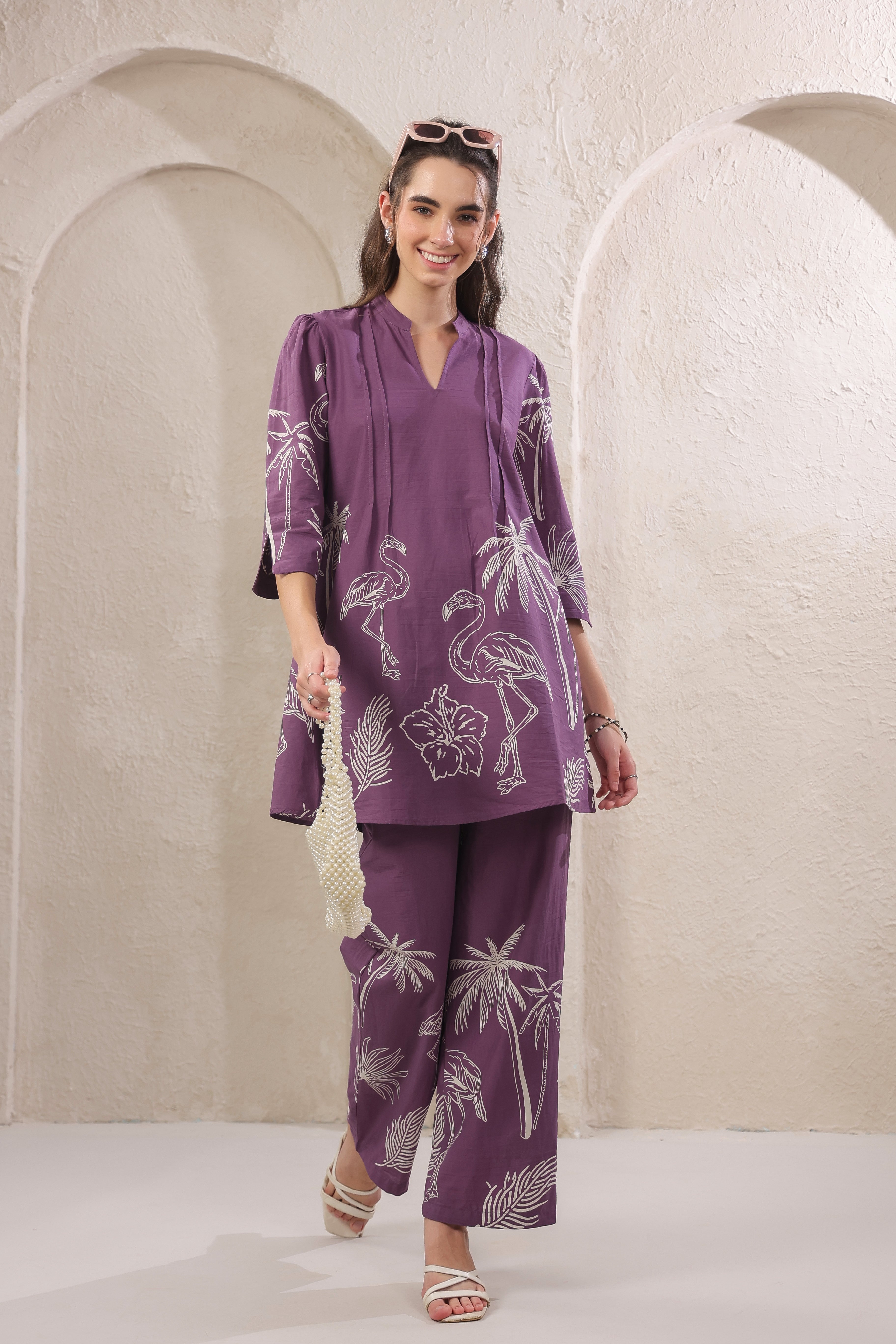Wild Mauve Cotton Co-ord Set