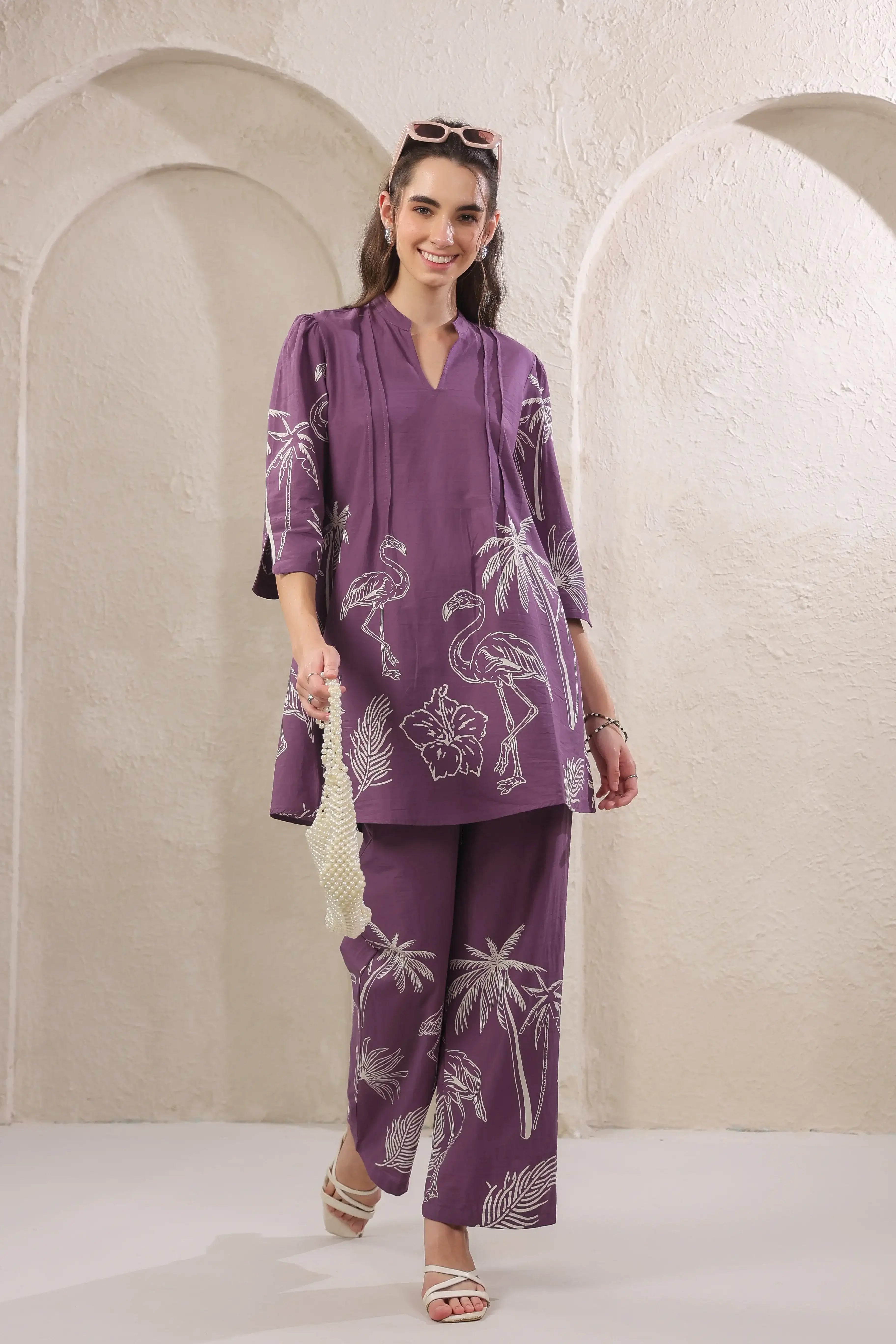Wild Mauve Cotton Co-ord Set