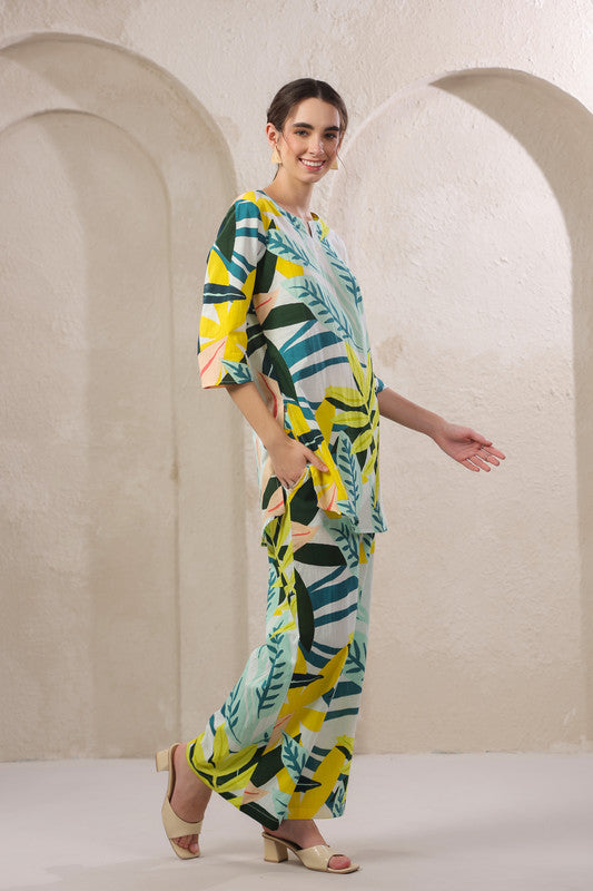 Whispering Leaves Cotton Co-ord Set