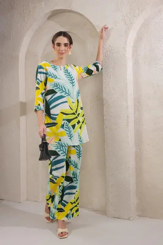 Whispering Leaves Cotton Co-ord Set