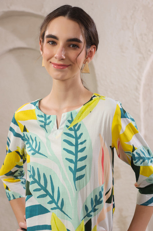Whispering Leaves Cotton Co-ord Set