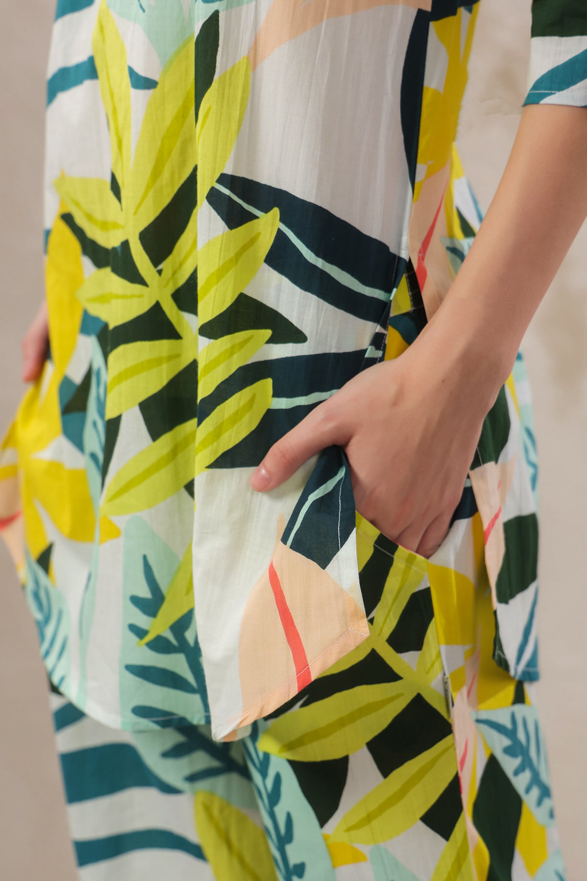 Whispering Leaves Cotton Co-ord Set