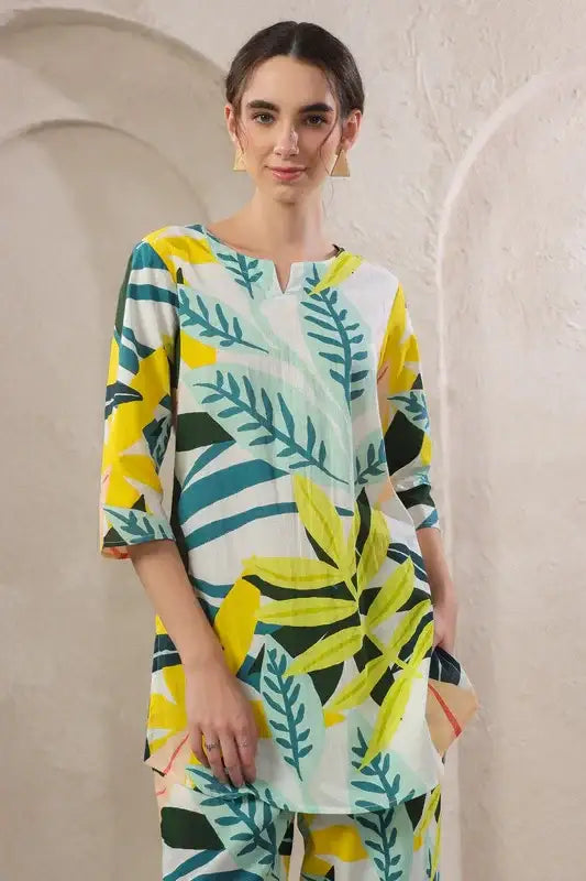 Whispering Leaves Cotton Co-ord Set