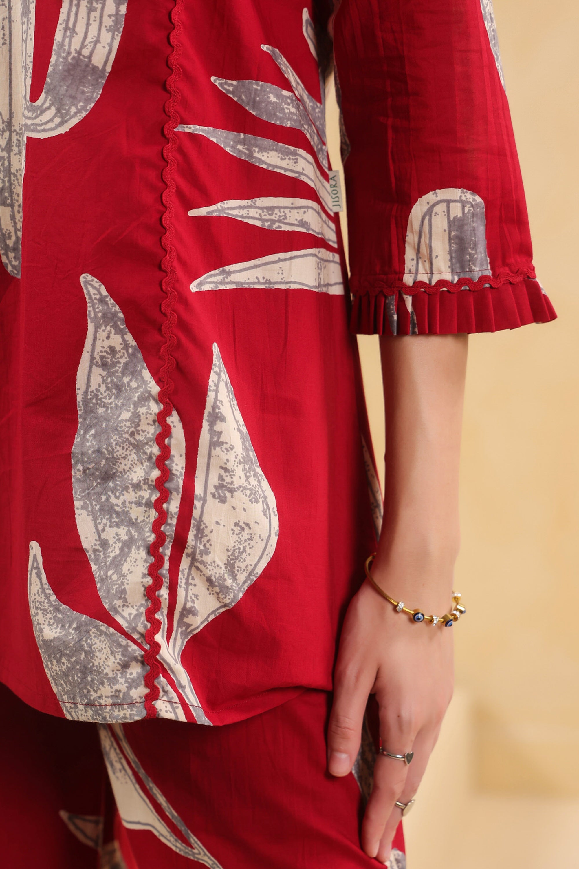 Savanna Red Cactus Cotton Co-ord Set