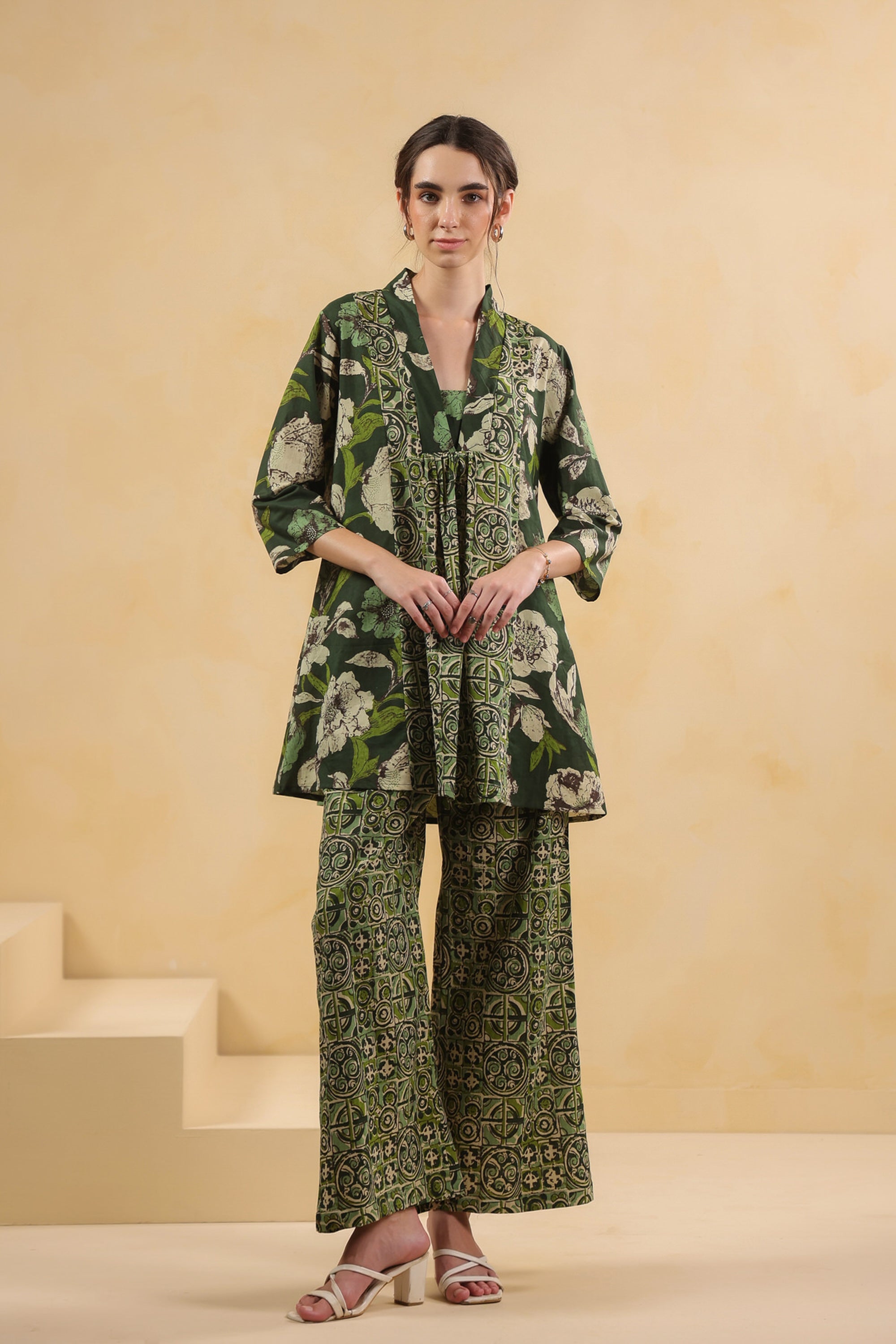 Sage Botanic Floral Cotton Co-ord Set