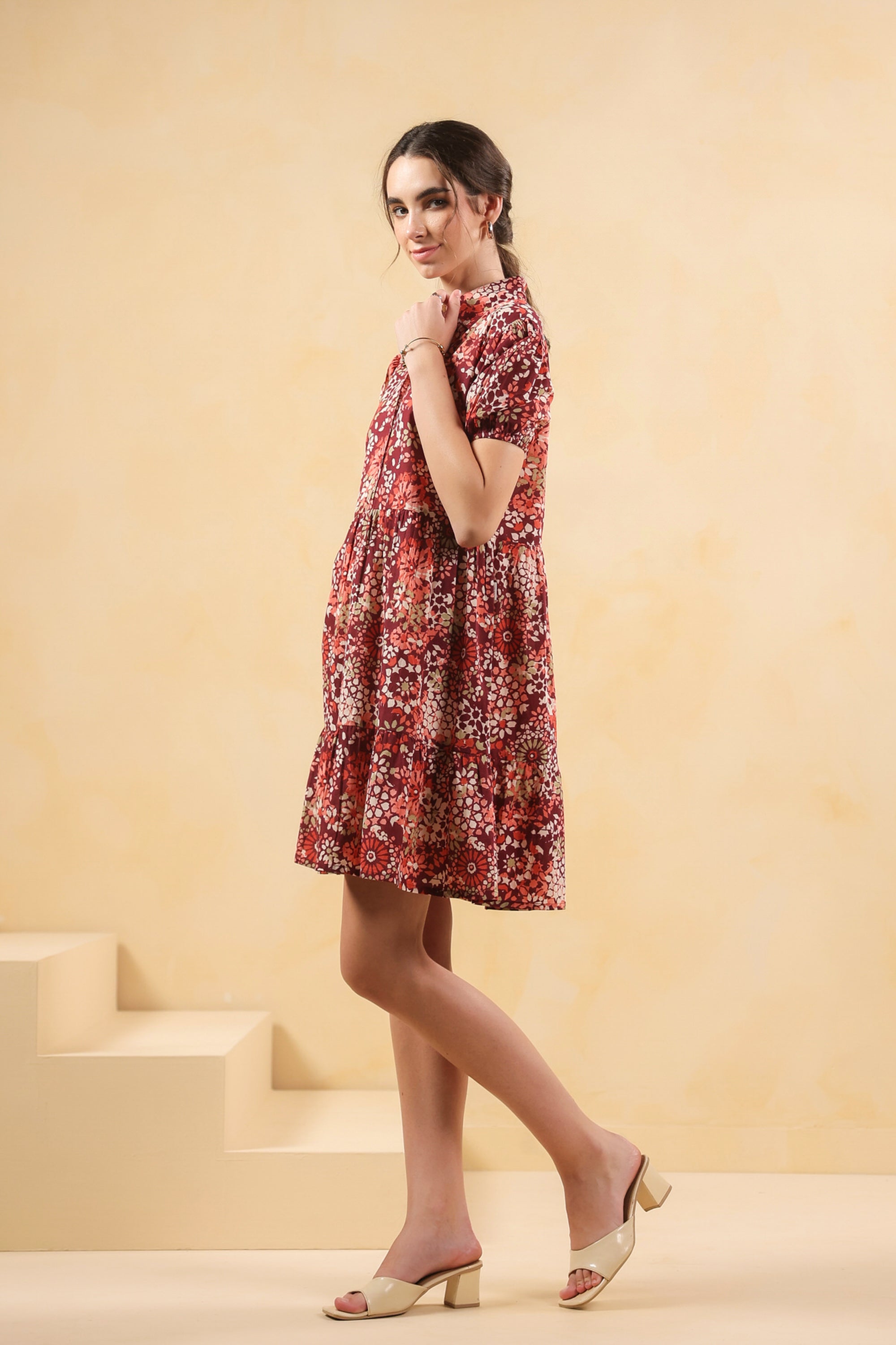 Red Reverie Cotton Dress