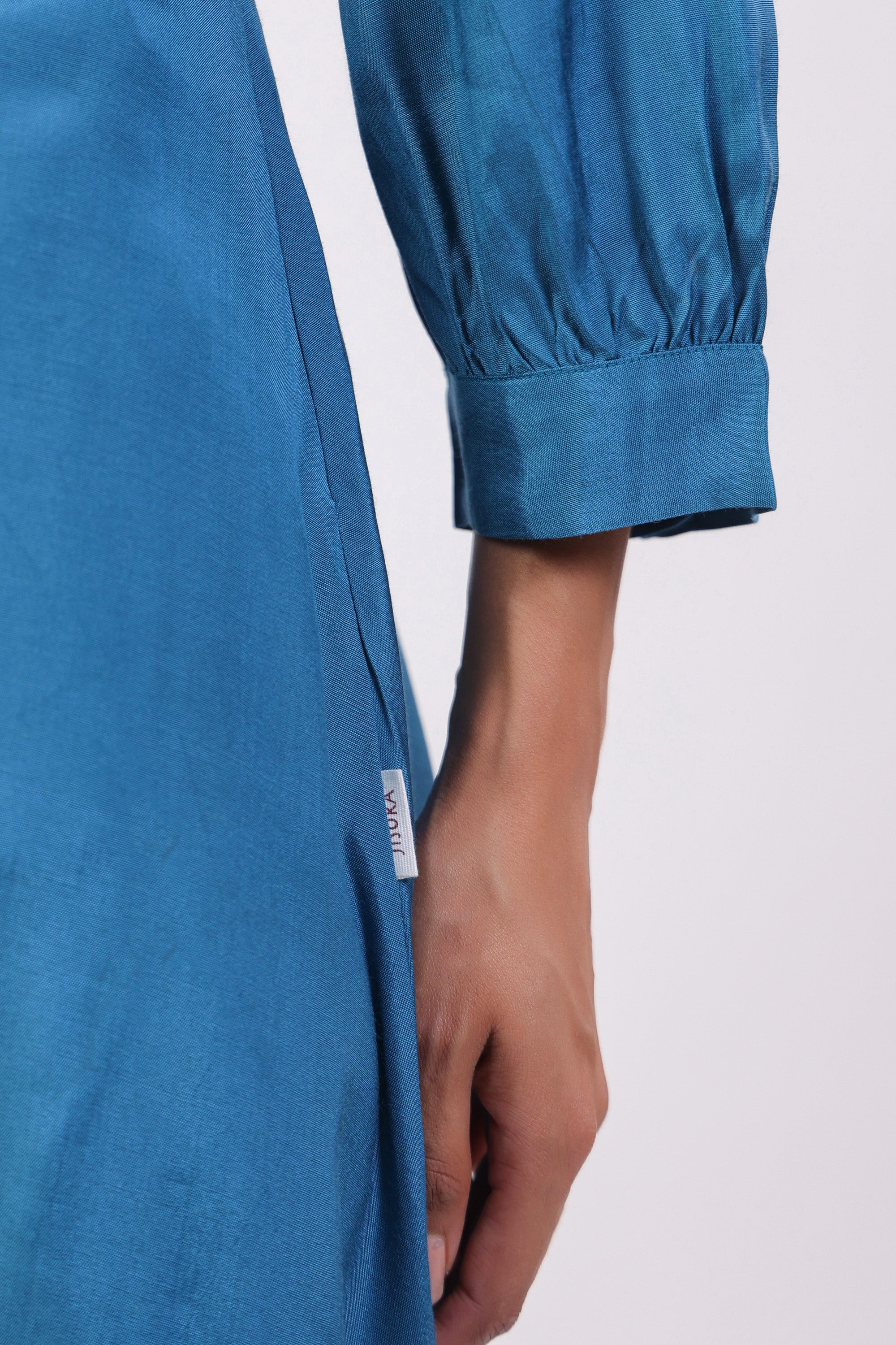 Blue Whisper Russian Silk Dress