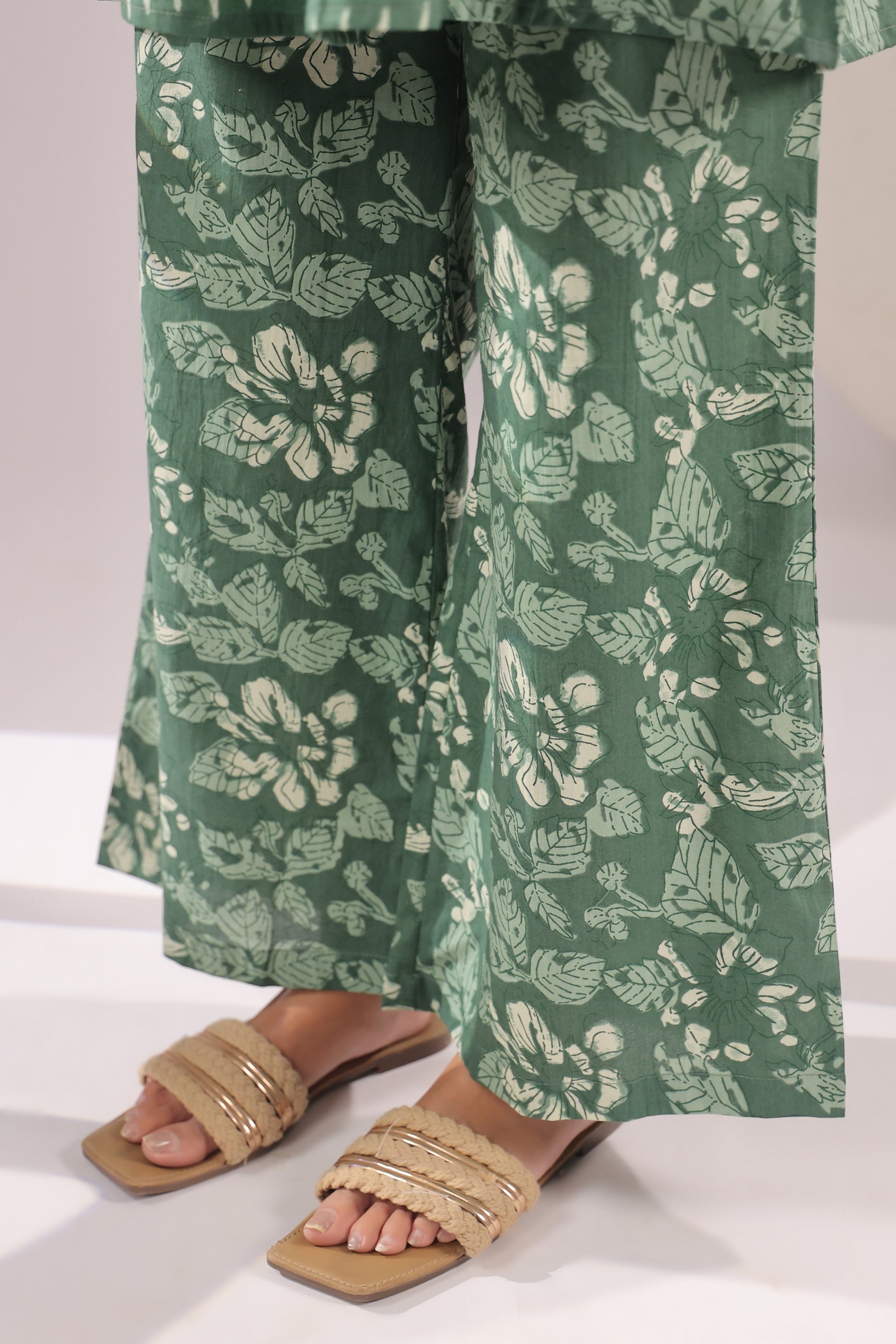 Sage Harmony Printed Cotton Co-ord Set