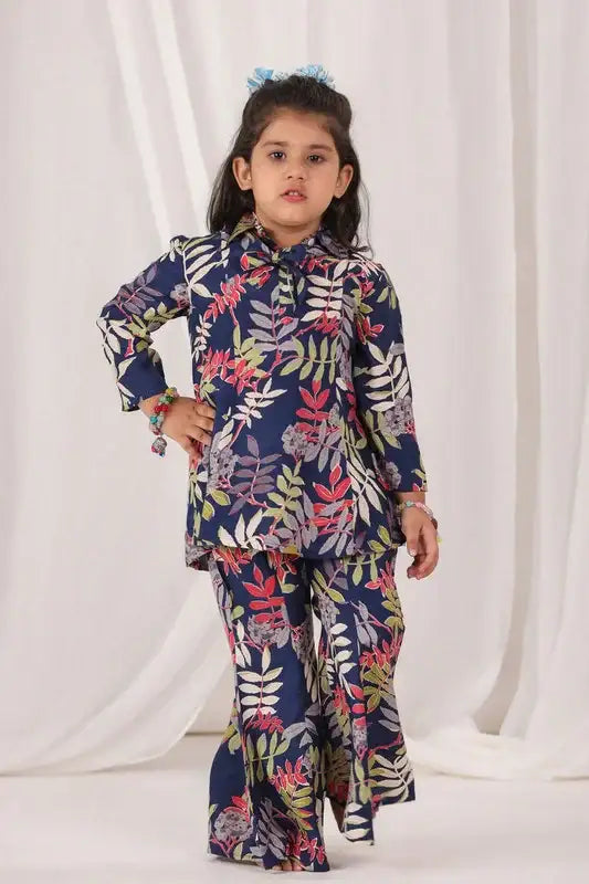 Twilight Garden Russian Silk Coord Set