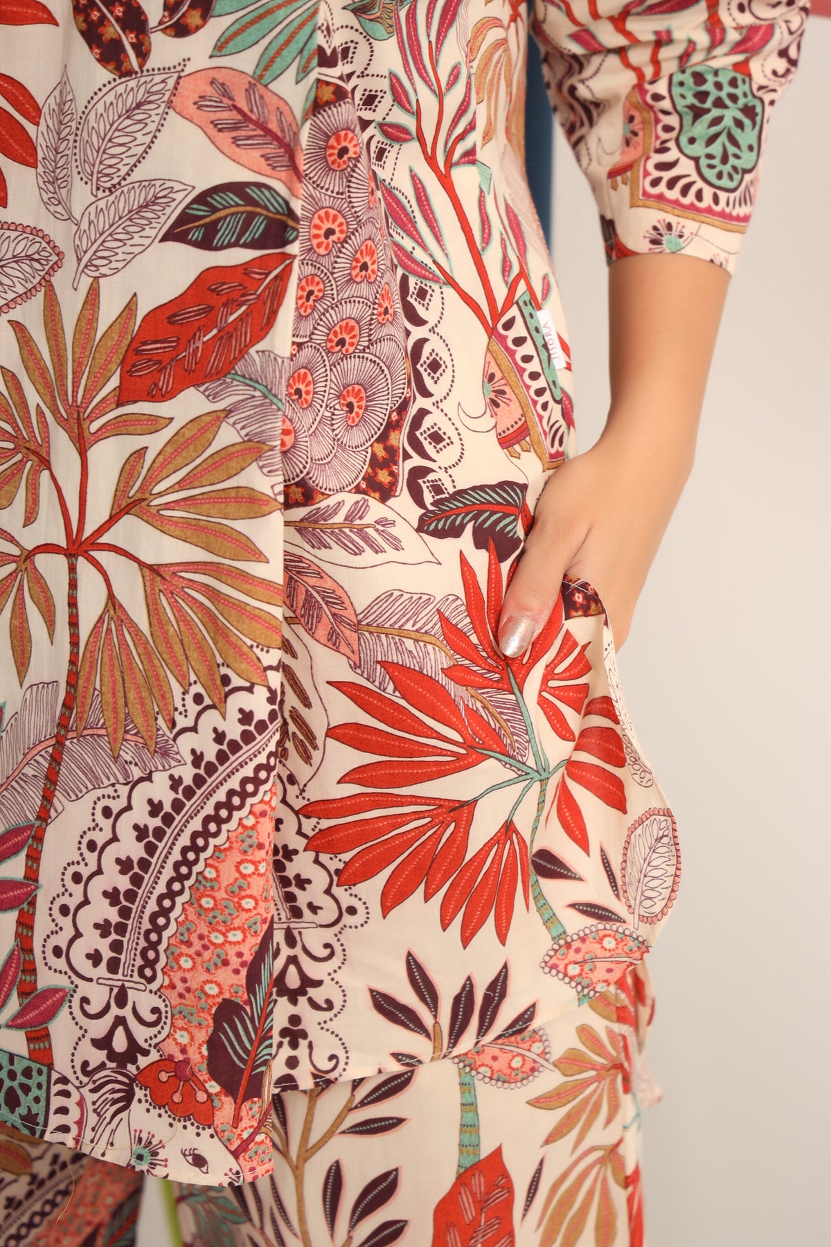Bohemian Multi Coloured Cotton Co-ord Set