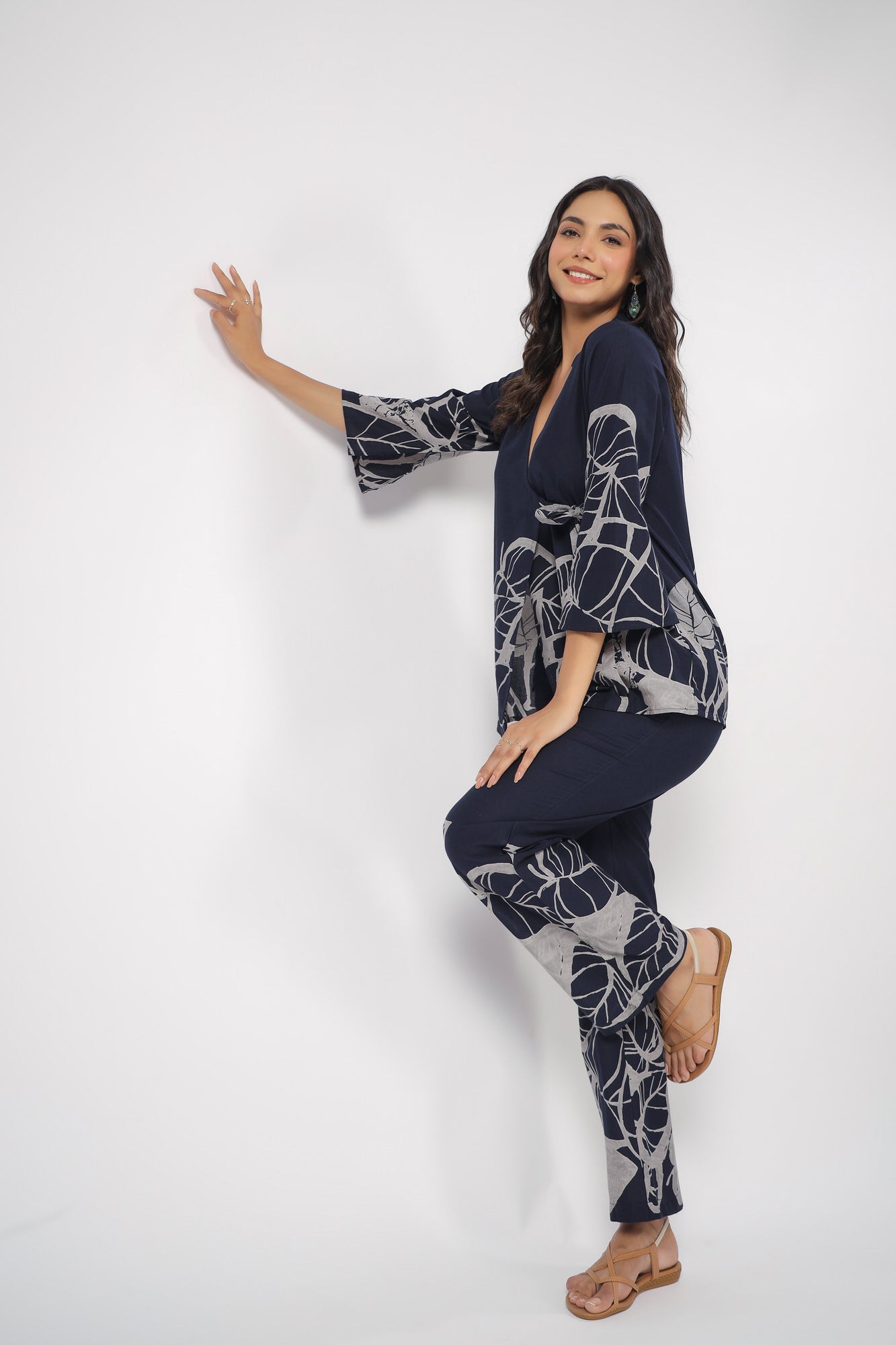 Serene Palm Cotton Co-ord Set