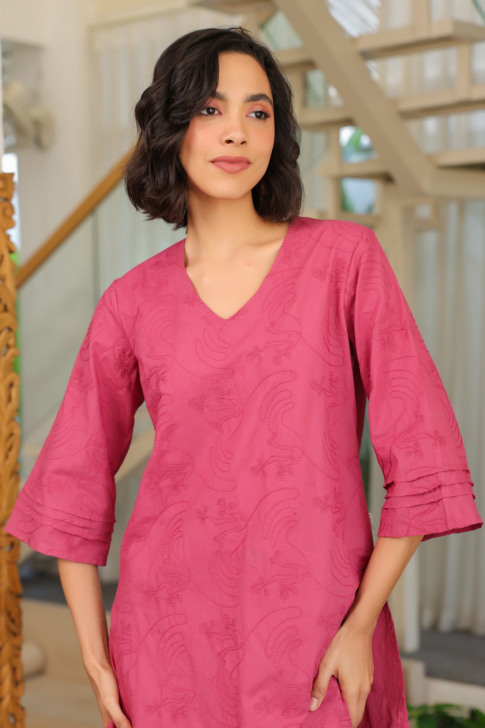 Berry Aura Cotton Co-ord Set